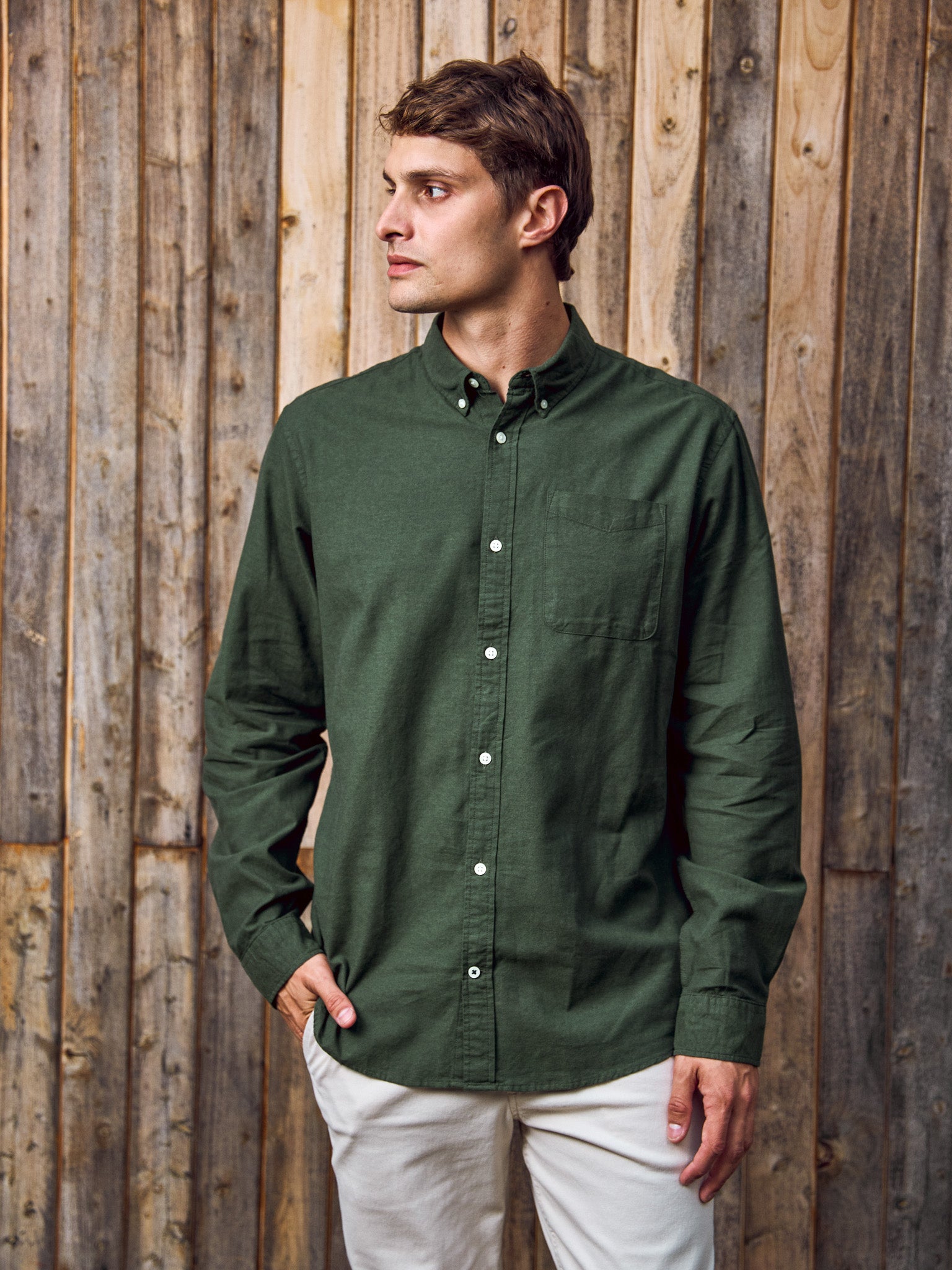 CAMISA CLASSIC OXFORD - Forest Night Fit:SLIM FIT