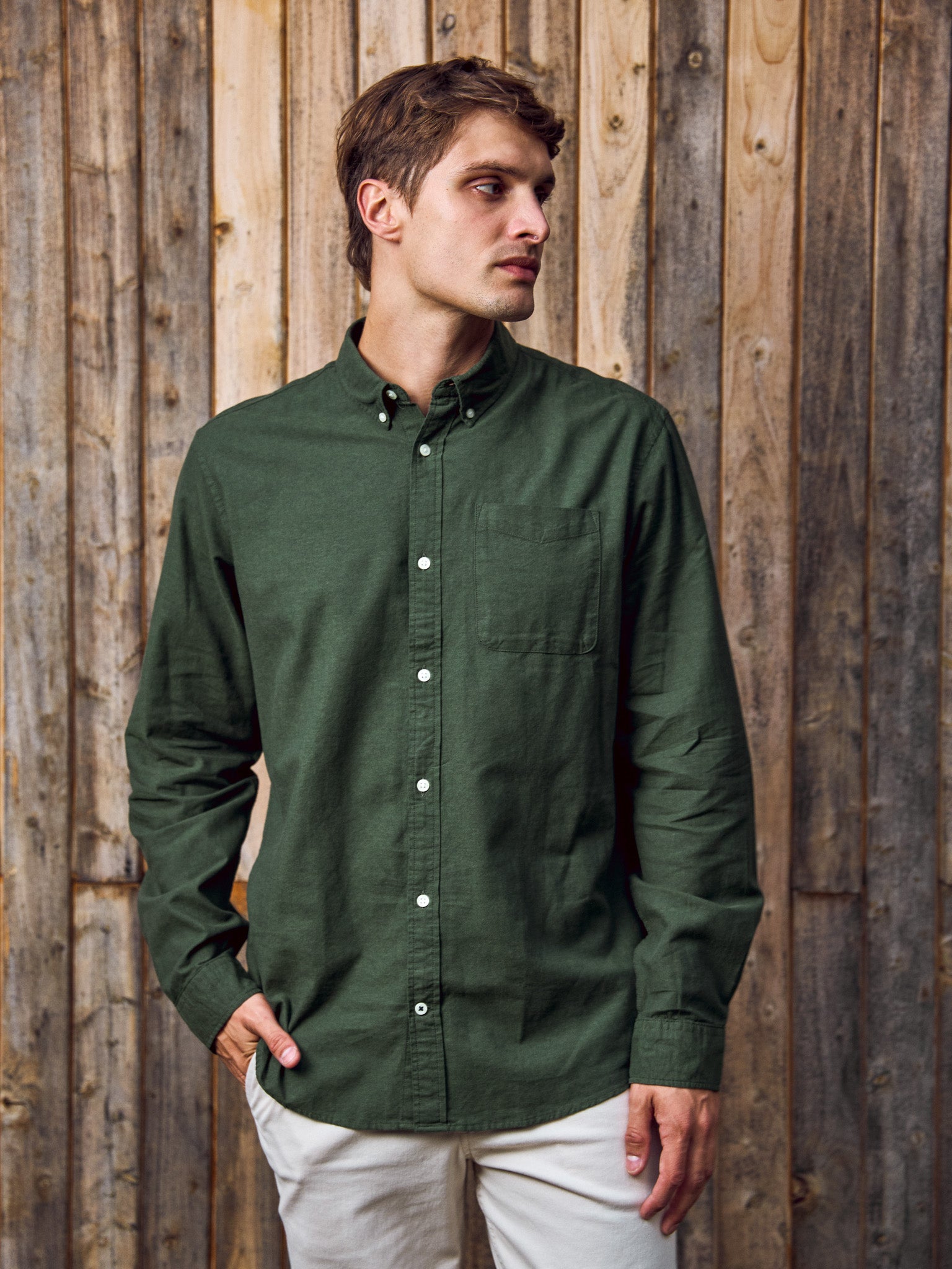 CAMISA CLASSIC OXFORD - Forest Night Fit:SLIM FIT