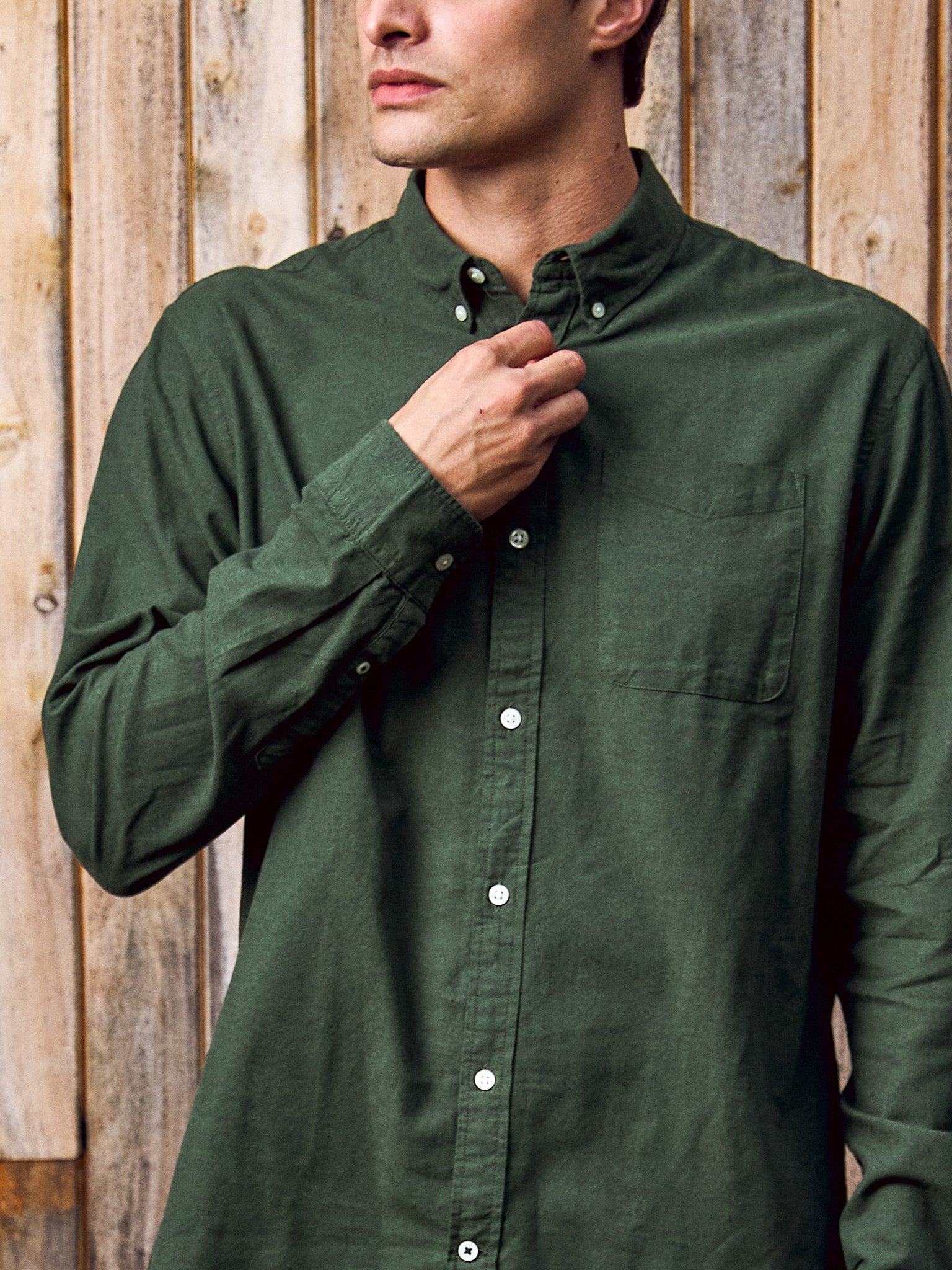 CAMISA CLASSIC OXFORD - Forest Night Fit:SLIM FIT