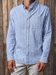 CAMISA CLASSIC OXFORD - Ensign Blue Stripes:STRIPES