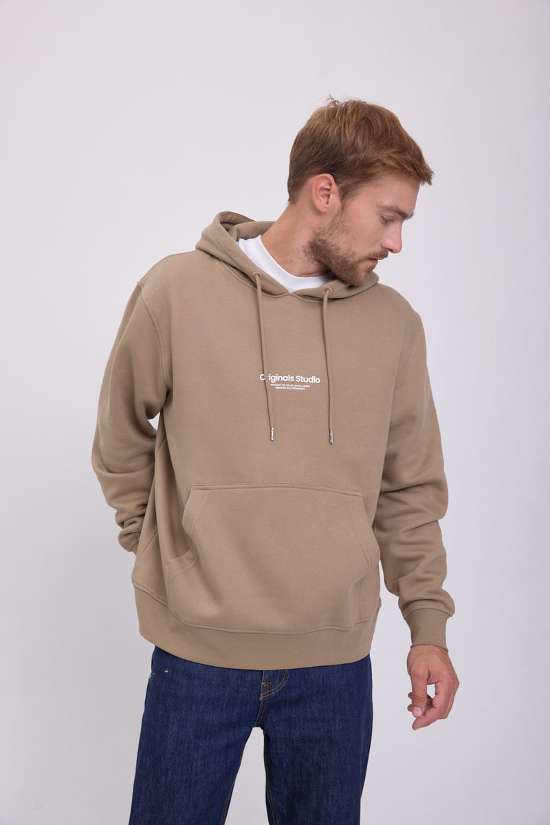 POLERÓN VESTEBRO CON CAPUCHA - Silver Sage