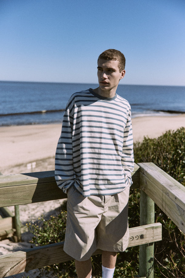 Product POLERA SLINGTON CREW - Stormy Weather Stripes:ANTIQUE WHITE - Image 2