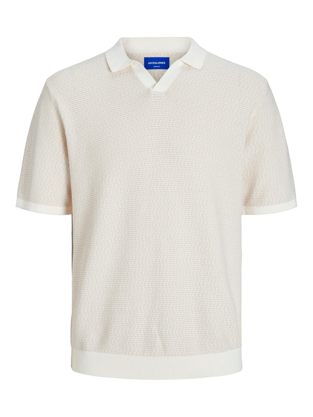 Product CAMISA DE PUNTO POLO MYKONOS - Moonbeam Stripes:Navy Blazer - Image 1