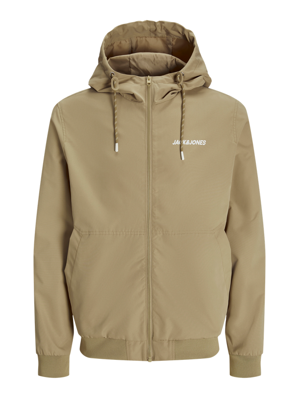 Product CHAQUETA RUSH LIGERA CON CAPUCHA Y LOGO - Crockery Detail:SOLID - Image 1