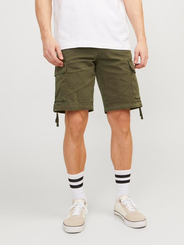 Product SHORT CARGO TUCKER - Olive Night Detail:SOLID - Image 5