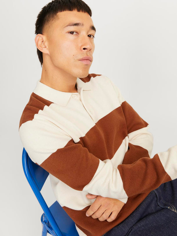 Product POLO BOSTON - Sea Salt Stripes:Arabian Spice - Image 4