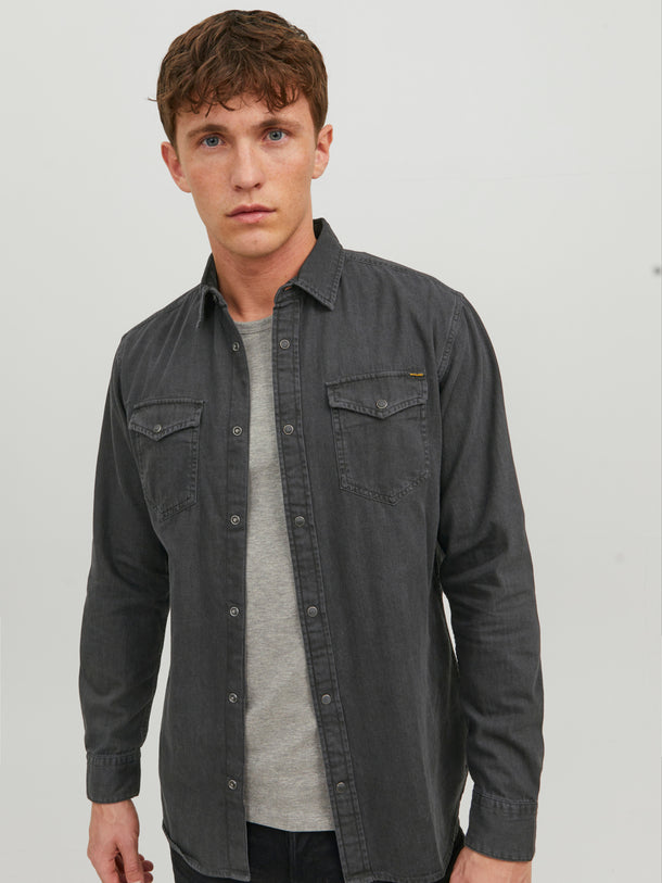 Product CAMISA SHERIDAN - Black Denim Fit:Slim - Image 1