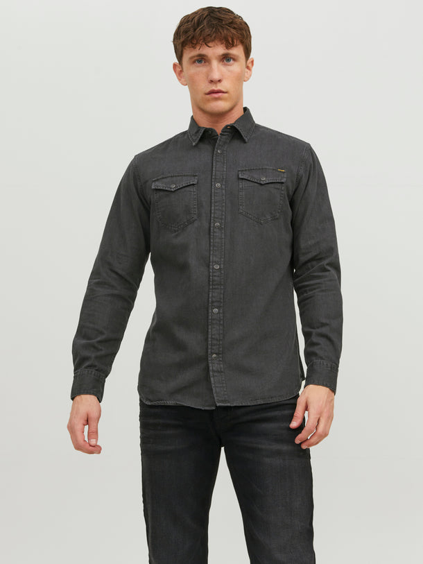 Product CAMISA SHERIDAN - Black Denim Fit:Slim - Image 3