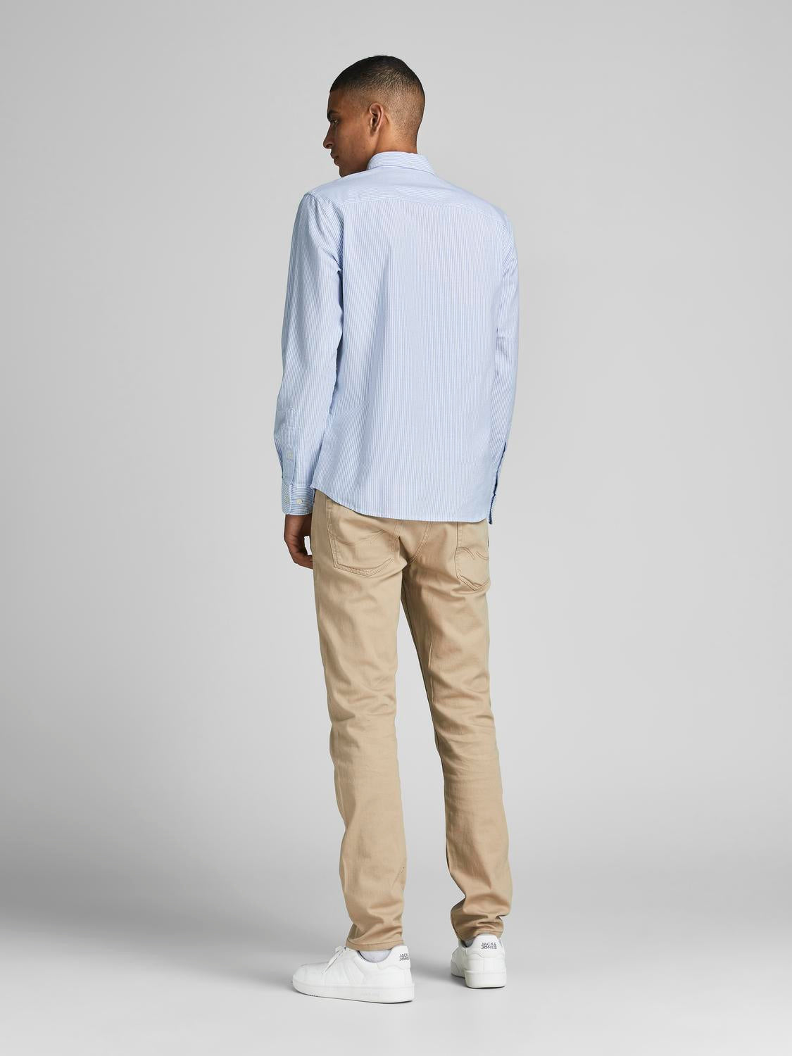 CAMISA SLIM MANGA LARGA OXFORD - Infinity Stripes:SLIM FIT