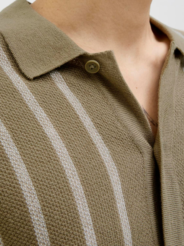 Product POLO RELAXED TEJIDO RAYAS EMIL - Coriander Stripes:w. Cloud Dancer stripes - Image 14