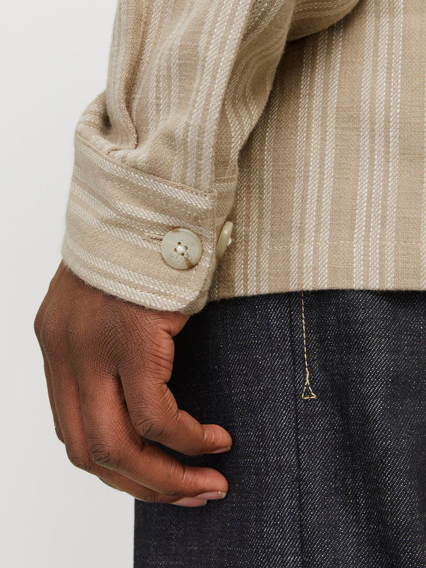 Product SOBRECAMISA DE LINO RAYMOND-Greige Fit:COMFORT FIT - Image 2