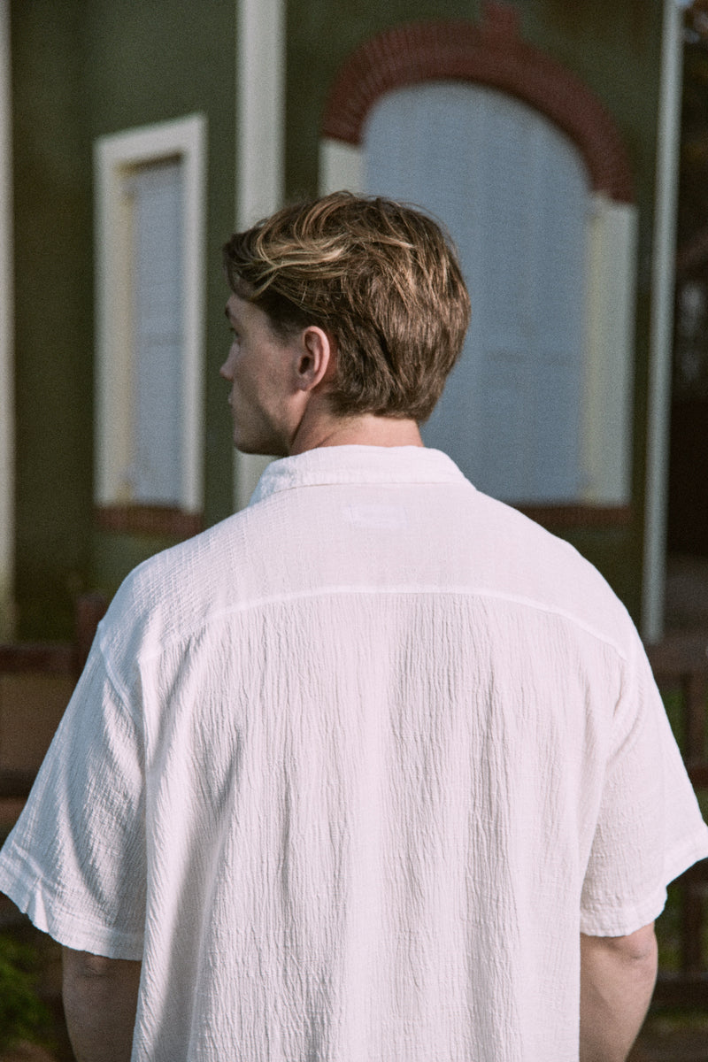 CAMISA RESORT LUKE-Cloud Dancer