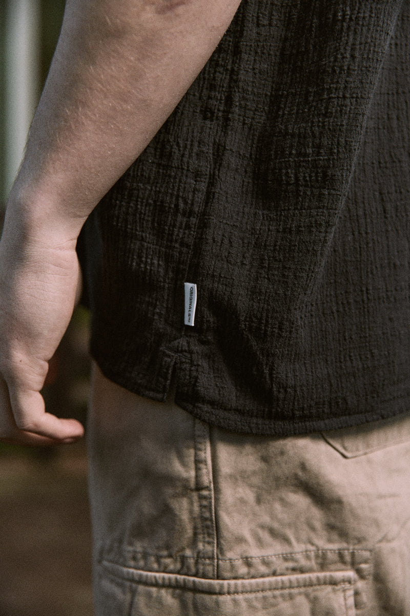 CAMISA RESORT LUKE-Black