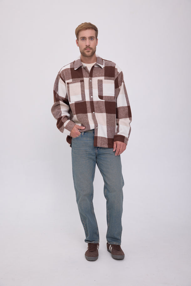 Product SOBRECAMISA PORTER - Chocolate Lab Checks:CHECKS - Image 1