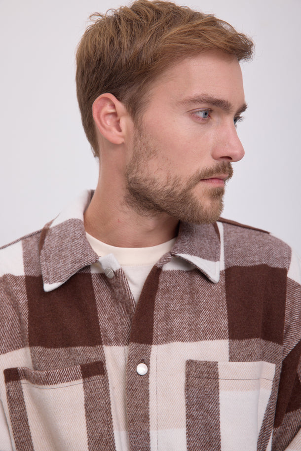 Product SOBRECAMISA PORTER - Chocolate Lab Checks:CHECKS - Image 5