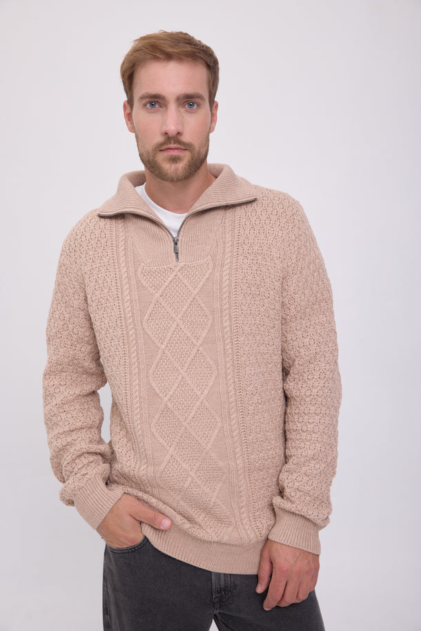 Product SWEATER BLUNORTH - Pure Cashmere Detail:Melange - Image 1