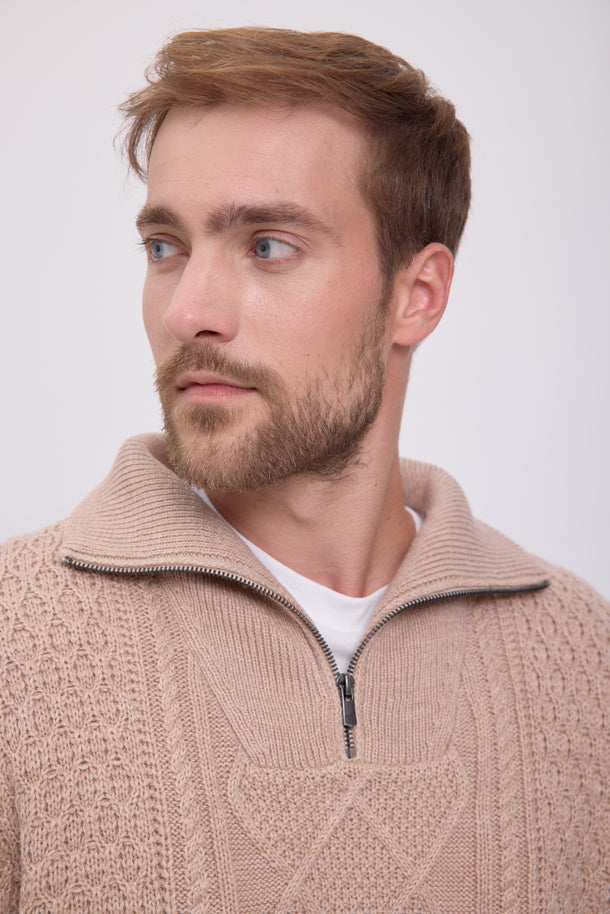 Product SWEATER BLUNORTH - Pure Cashmere Detail:Melange - Image 2
