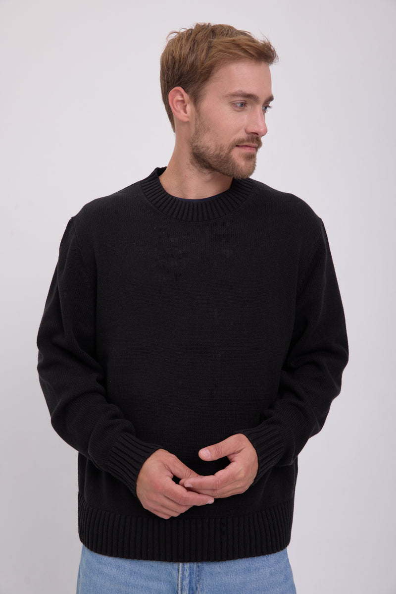SWEATER WIDE TEJIDO FREDERIKSBERG - Black