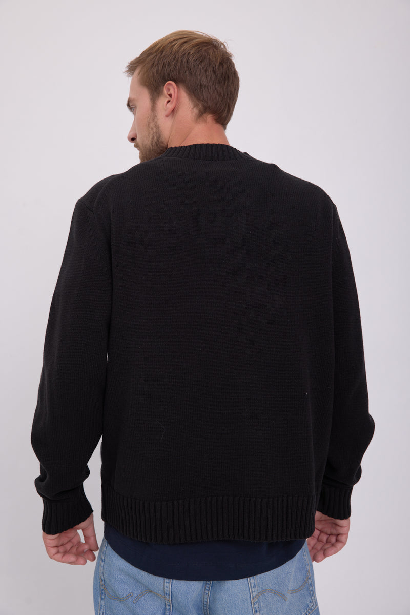 SWEATER WIDE TEJIDO FREDERIKSBERG - Black