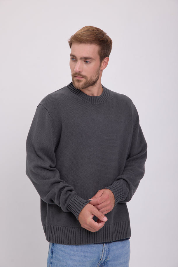 Product SWEATER FREDERIKSBERG - Iron Gate - Image 1