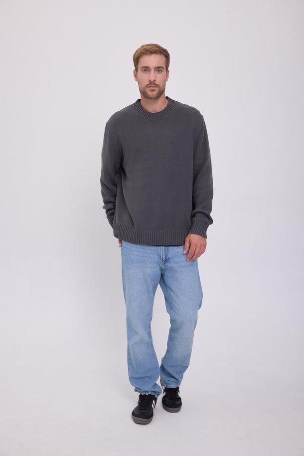 Product SWEATER FREDERIKSBERG - Iron Gate - Image 3