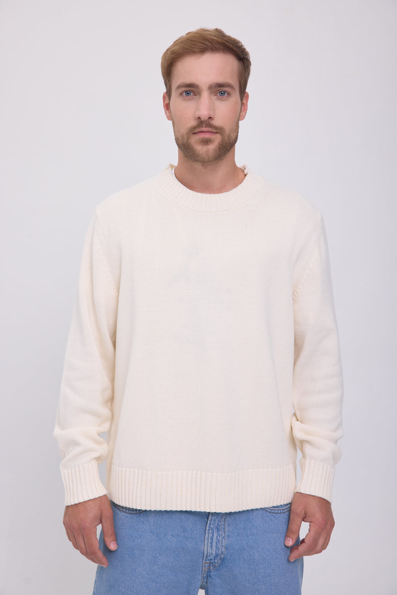 SWEATER WIDE TEJIDO FREDERIKSBERG - Sea Salt