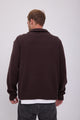 SWEATER WIDE TEJIDO CON CIERRE FREDERIKSBERG - Chocolate Torte