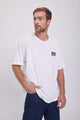 POLERA SALON - Bright White Print:RUNNING RABBIT