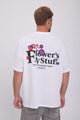 POLERA SALON - Bright White Print:FLOWER POT