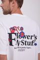 POLERA SALON - Bright White Print:FLOWER POT