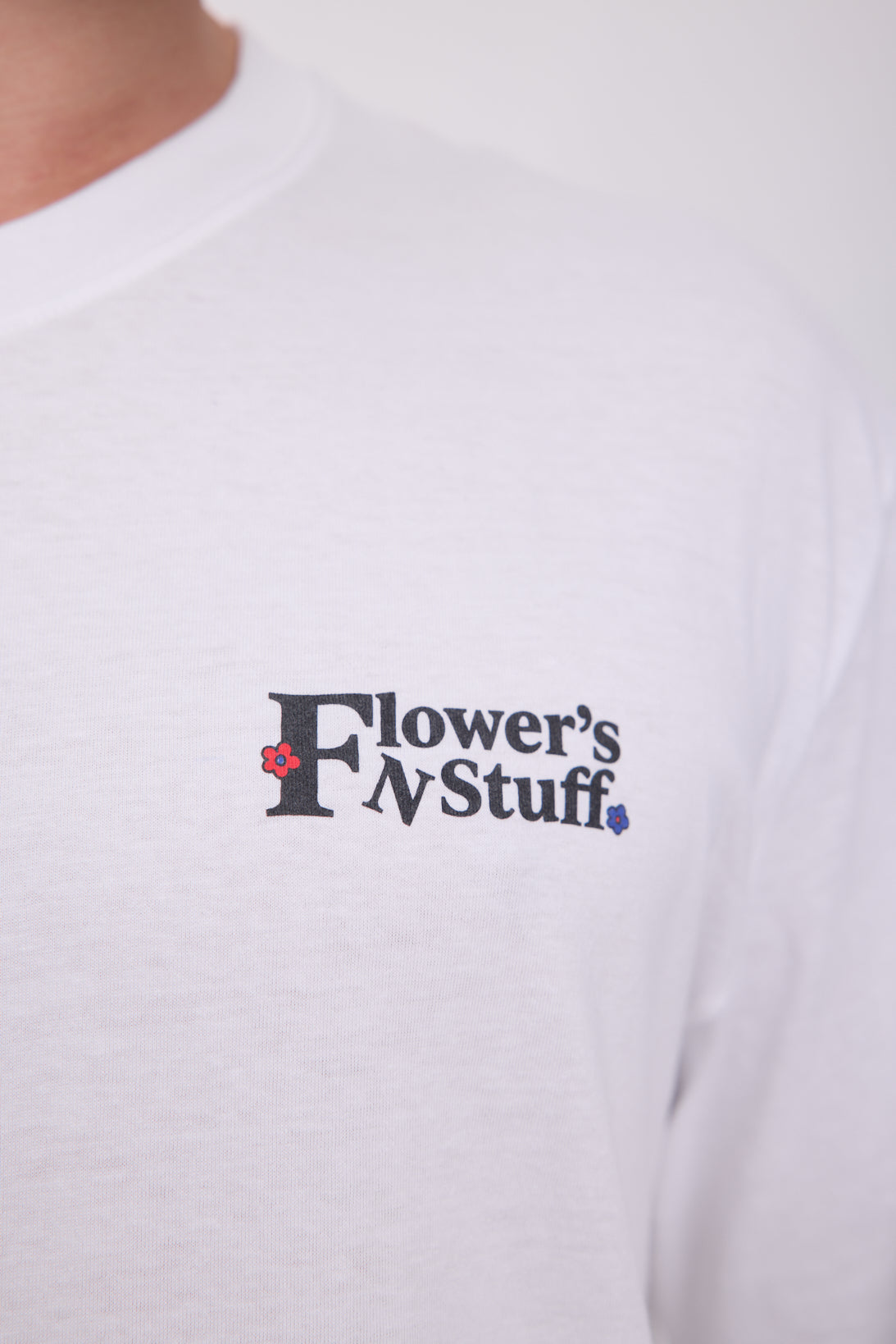 POLERA SALON - Bright White Print:FLOWER POT