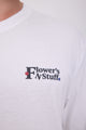 POLERA SALON - Bright White Print:FLOWER POT