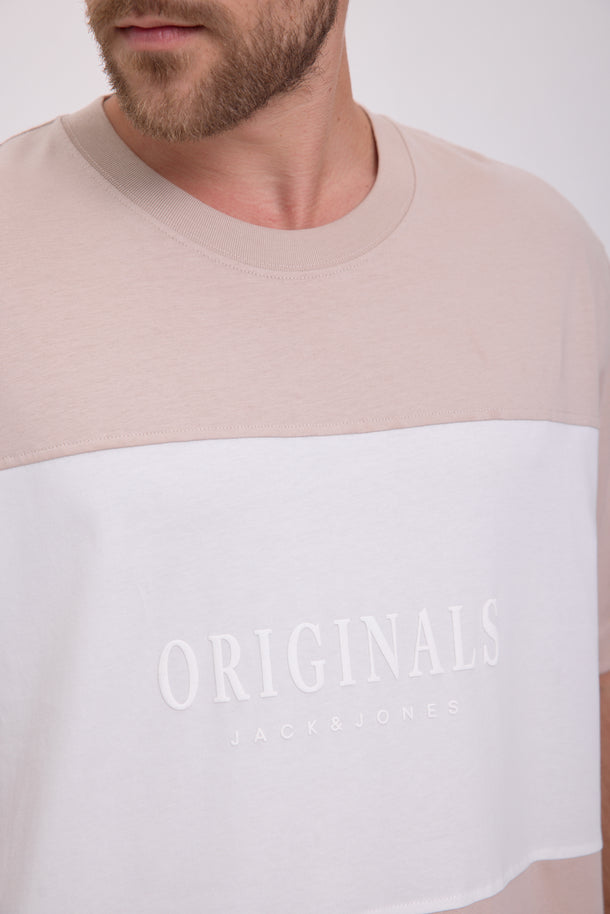 Product POLERA FREDERIKSBERG MARGATE - Moonbeam Detail:WHITE BLOCKING - Image 3