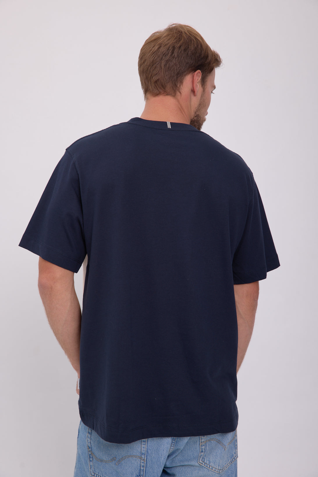 POLERA FREDERIKSBERG MARGATE - Sky Captain Detail:ANTIQUE WHITE BLOCKING
