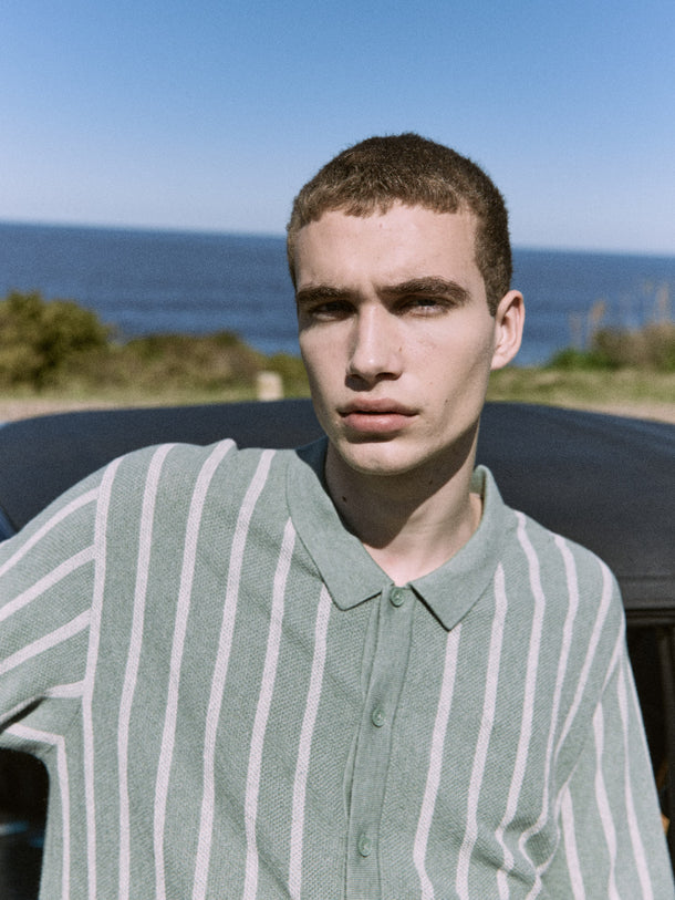 Product POLO EMIL-Iceberg Green Stripes:w. Cloud Dancer stripes - Image 4