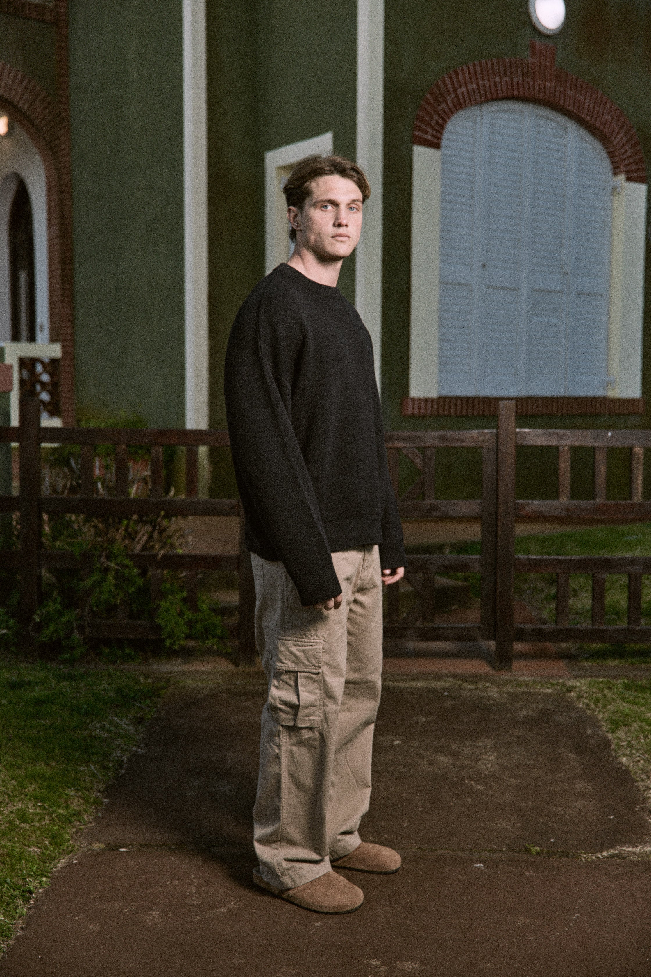 SWEATER OVERSIZE TEJIDO KOBE - Black