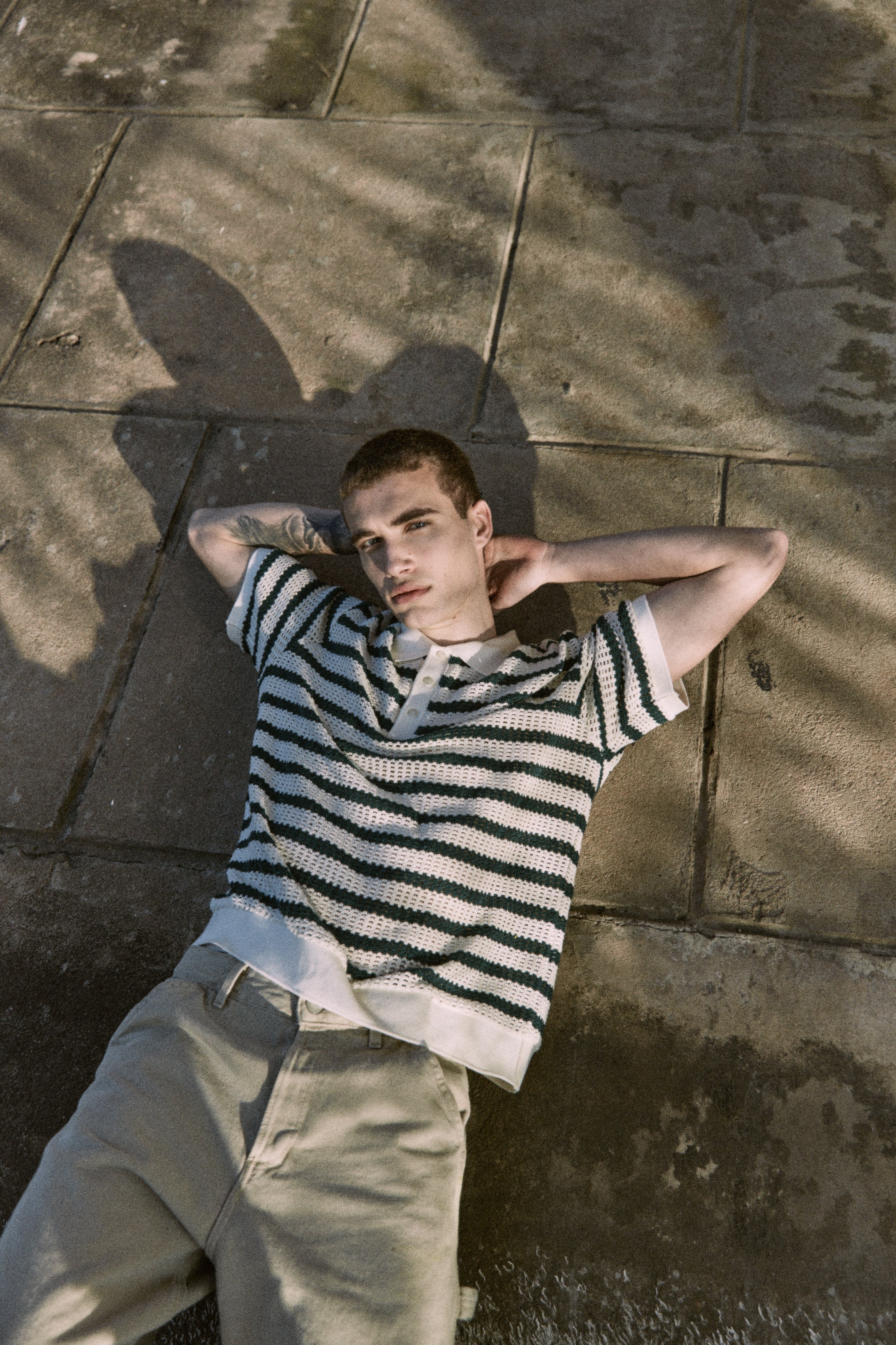 POLO COHEN - Cloud Dancer Stripes:BOTANICAL GARDEN