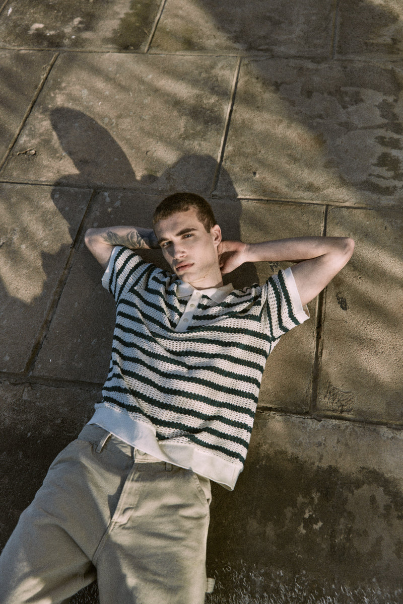 POLO COHEN - Cloud Dancer Stripes:BOTANICAL GARDEN