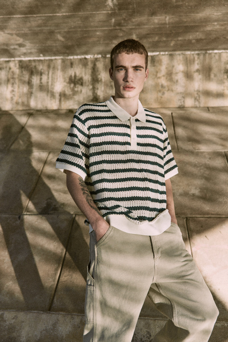 POLO COHEN - Cloud Dancer Stripes:BOTANICAL GARDEN