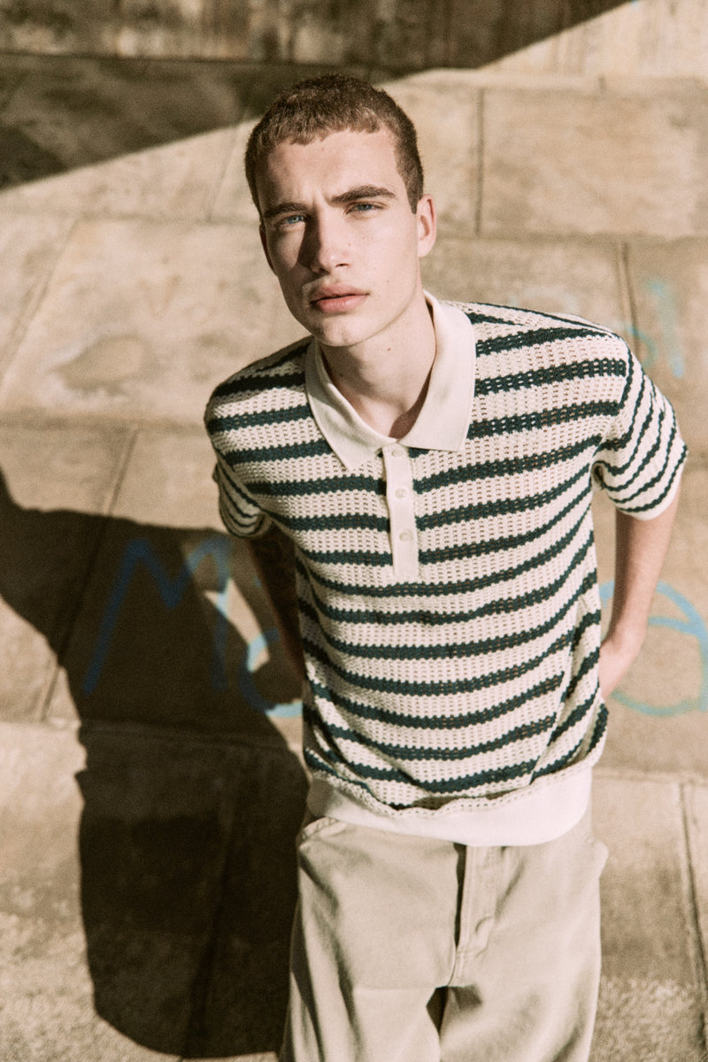 POLO COHEN - Cloud Dancer Stripes:BOTANICAL GARDEN