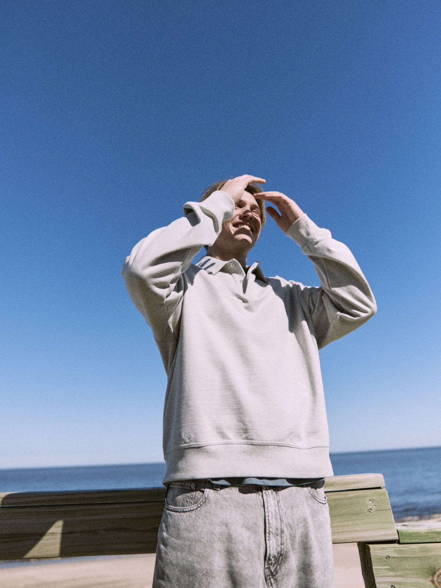 POLO CONCRETE - Light Grey Melange Detail:NEW LGM