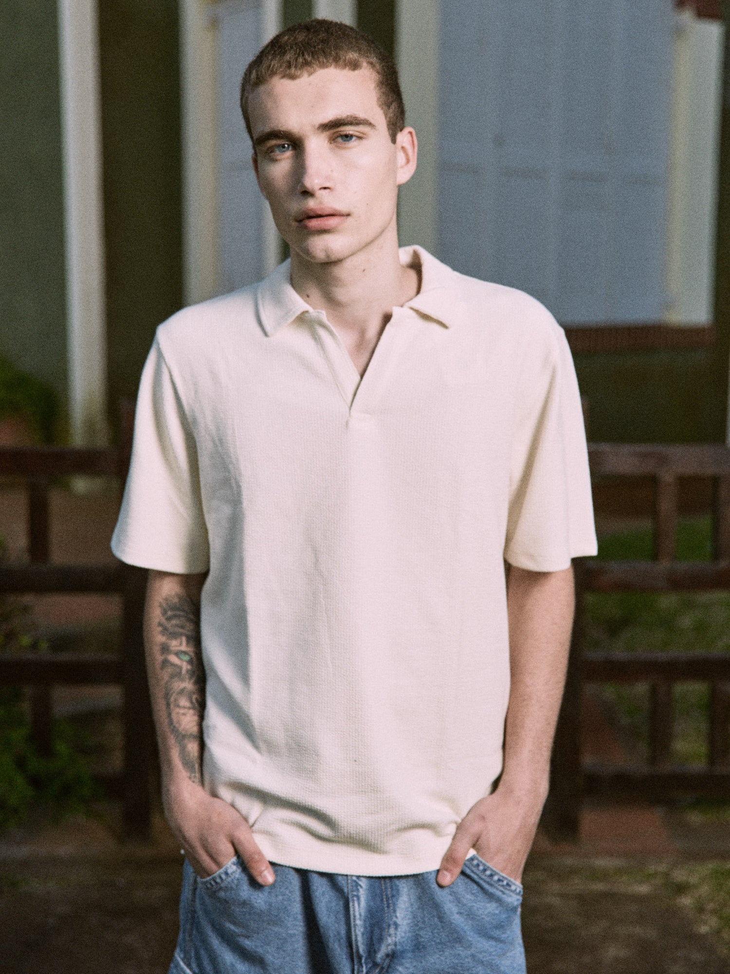 POLO RELAXED SLINGTON - Antique White