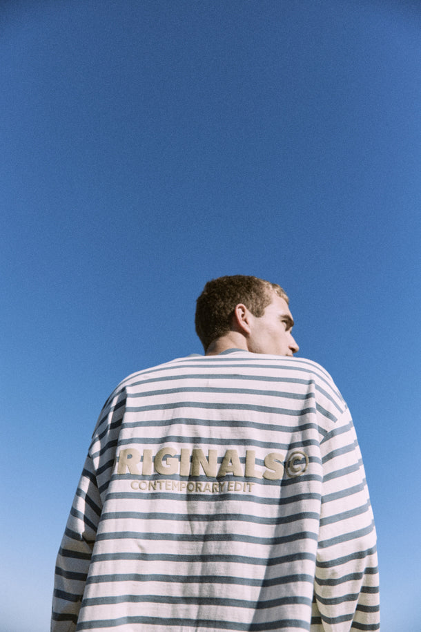 Product POLERA SLINGTON CREW - Stormy Weather Stripes:ANTIQUE WHITE - Image 1