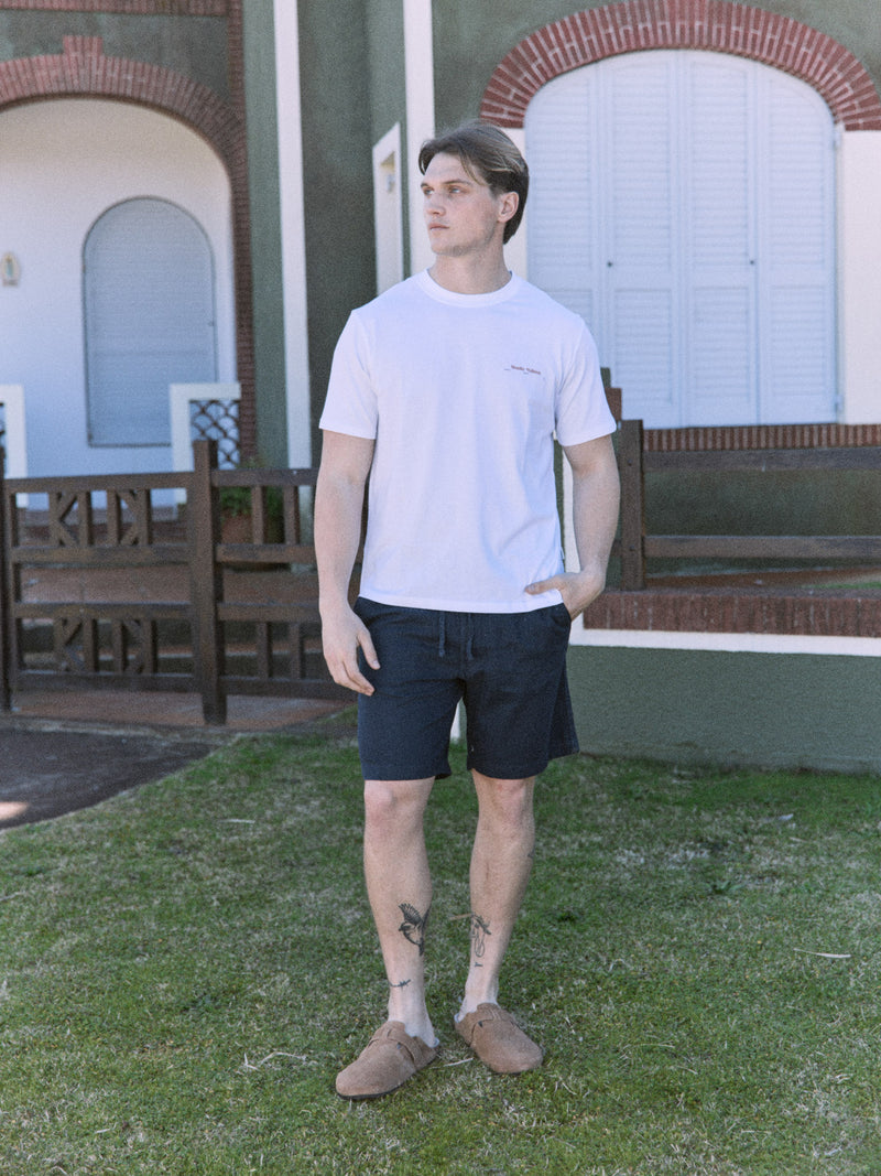 POLERA SPLIT PAINTING - Bright White