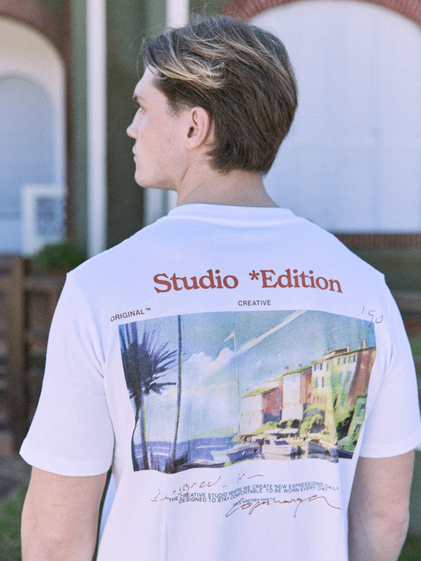 Product POLERA SPLIT PAINTING - Bright White - Image 5