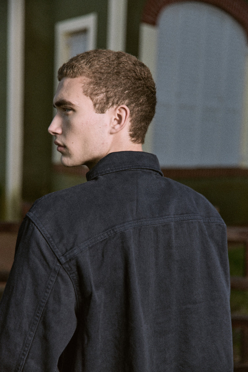 SOBRECAMISA WORKER CON BOTONES DERRY - Dark Navy