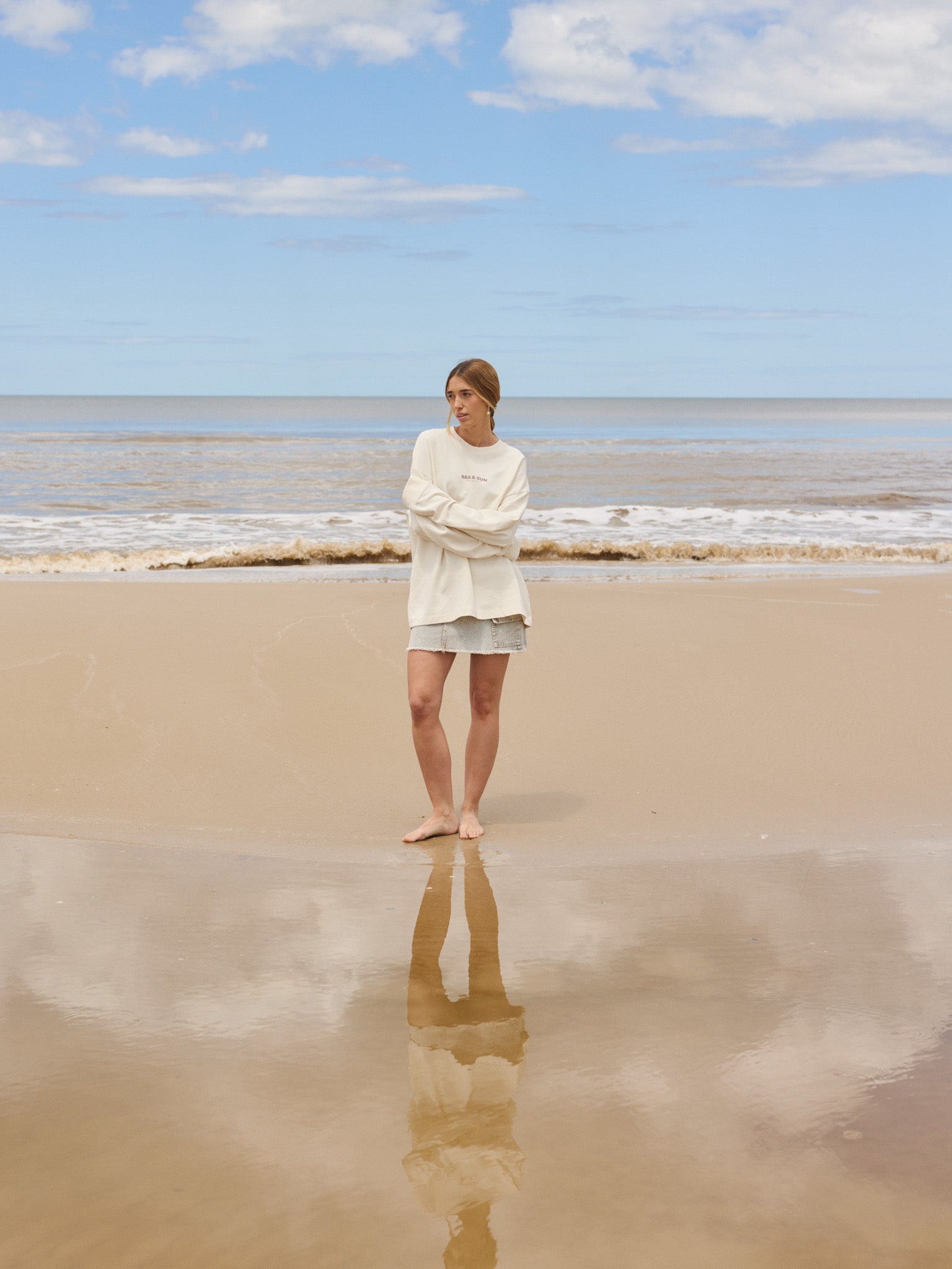 POLERÓN SURFS UP WAVES-Antique White