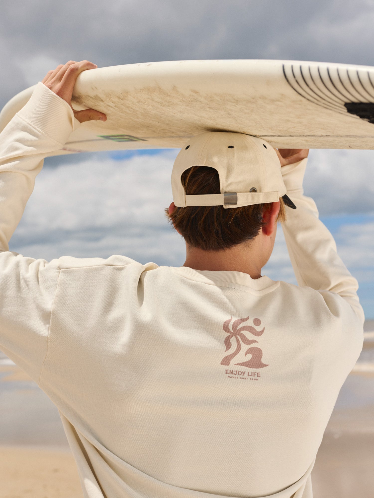 POLERÓN SURFS UP WAVES-Antique White