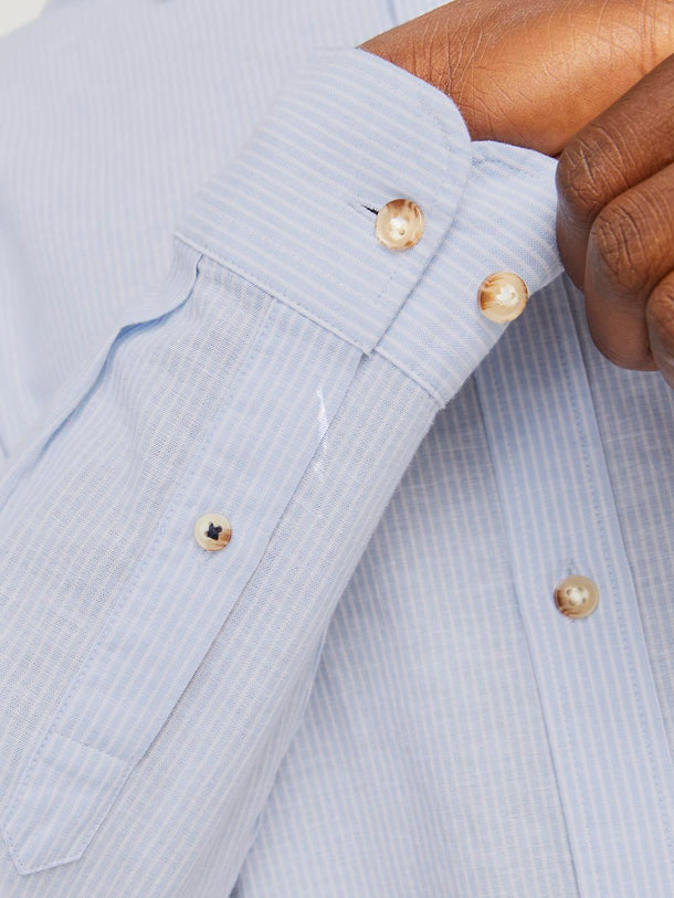 Product CAMISA LINO SUMMER - Cashmere Blue Stripes:/WHITE - Image 2