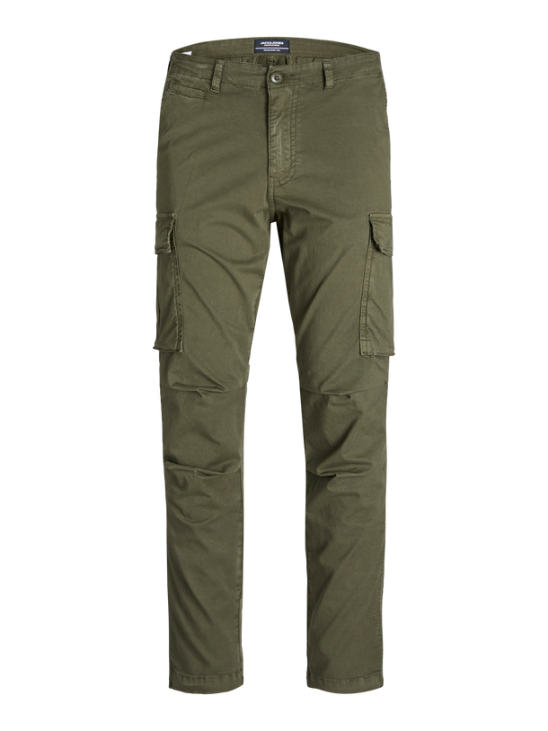 Product PANTALÓN CARGO TIRO MEDIO TUCKER - Olive Night Detail:SOLID - Image 12